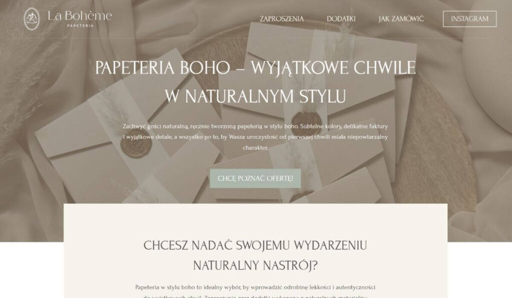 Portfolio 4 strona papeteria