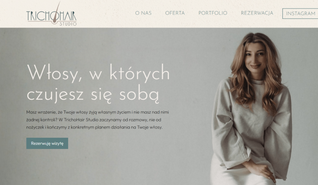 Przebudowa strony 17 strona trichohair